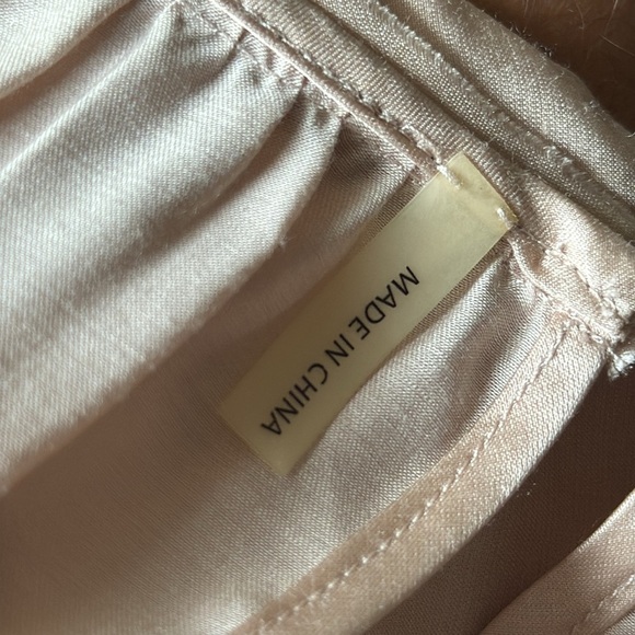 Taylor Silk Satin Beaded Tie Front Blouse Long Sleeve - Picture 9 of 16